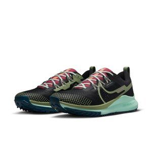 Nike Men's React Pegasus Trail 4 Running Shoe (Black Alligator Canyon Rust Mint)